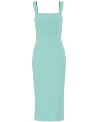 Dolce & Gabbana Abito midi in cady stretch - Verde