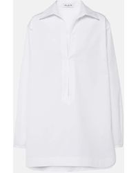 Alaïa - Chic Poplin Mini Shirt Dress For - Lyst