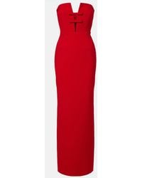The New Arrivals Ilkyaz Ozel - Noa Bow-Detail Strapless Gown - Lyst