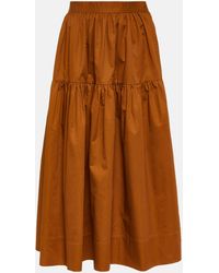 Co. - Pleated Tton Maxi Skirt - Lyst
