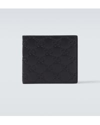 Gucci - Gg Emblem Leather Wallet - Lyst