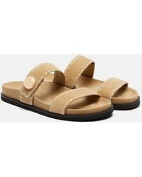 Tory Burch - Romy Sport Suede Slides - Lyst