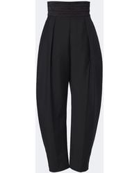Rohe - Pleated Wool And Mohair Barrel-Leg Pants - Lyst