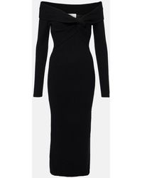 Roland Mouret - Wool And Cashmere-Blend Midi Dress - Lyst