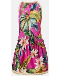 FARM Rio - Minikleid Tropicalia Aus Baumwolle - Lyst