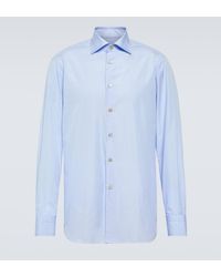 Kiton - Cotton Poplin Shirt - Lyst