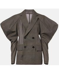Sacai - Cotton Voile Blazer - Lyst