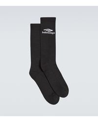 Balenciaga - 3B Sports Icon Ribbed-Knit Ski Socks - Lyst