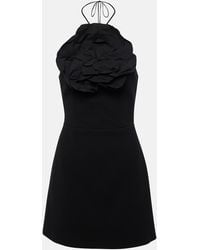 Rebecca Vallance - Odetta Floral-Applique Halterneck Minidress - Lyst