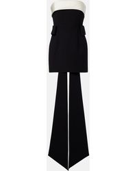 The New Arrivals Ilkyaz Ozel - Lalani Draped Strapless Minidress - Lyst