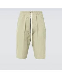 Rick Owens - Bela Pods Cotton-Blend Poplin Bermuda Shorts - Lyst