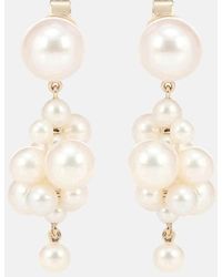 Sophie Bille Brahe - Botticelli 14kt Gold Earrings With Pearls - Lyst
