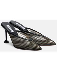 Aquazzura - Bisous 85 Mesh Mules - Lyst