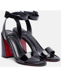 Christian Louboutin - Miss Sabina 85 Patent Leather Sandals - Lyst