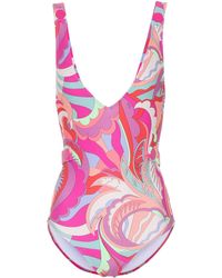 Emilio Pucci Printed Swimsuit - Pink