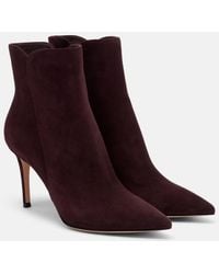 Gianvito Rossi - Levy Suede Ankle Boots - Lyst