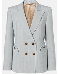 Blazé Milano - After You Charmer Pinstripe Double-Breasted Blazer - Lyst