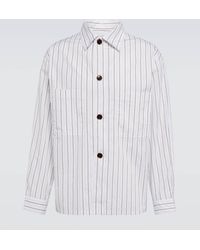 Lemaire - Camisa de pijama en algodon a rayas - Lyst
