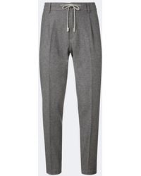 Eleventy - Wool, Cotton, And Cashmere Straight Pants - Lyst