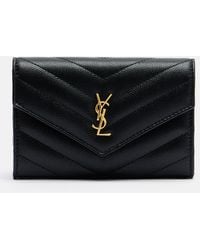 Saint Laurent - Portemonnaie Cassandre Aus Matelasse-Leder - Lyst