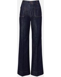 Victoria Beckham - Alina Wide-Leg Jeans - Lyst