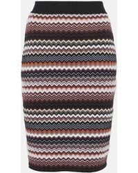 Missoni - Zig Zag Wool-blend Pencil Skirt - Lyst
