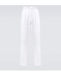 dunhill - Gerade Hose Aus Baumwolle - Lyst