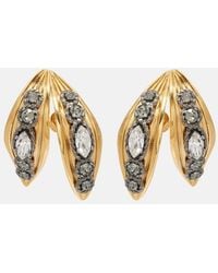 Balenciaga - Bloom Crystal-Embellished Earrings - Lyst