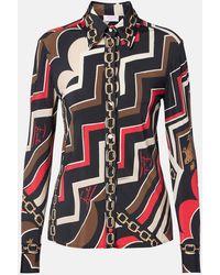 PUCCI - Istrice Satin Jersey Shirt - Lyst