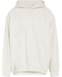 Magda Butrym Cashmere And Cotton Hoodie - White