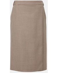 Stella McCartney - Bleistiftrock Aus Wolle - Lyst