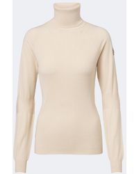 Moncler - Ribbed-Knit Wool-Blend Turtleneck Sweater - Lyst