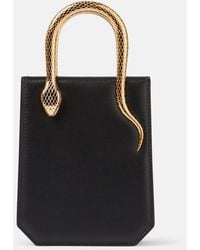BVLGARI - Serpentine Mini Leather Top-Handle Bag - Lyst