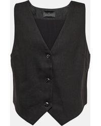 SIR. - Linen-Blend Vest - Lyst