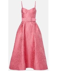 Rebecca Vallance - Petra Floral Jacquard Cocktail Dress - Lyst