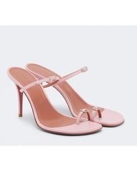AMINA MUADDI - Adut Embellished Leather Sandals - Lyst