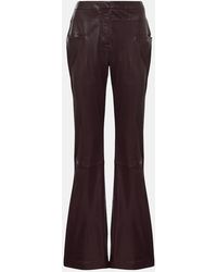 Altuzarra - Serge Leather Bootcut Pants - Lyst