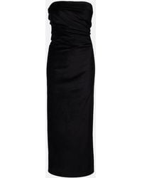 TOVE - Sabella Velvet Midi Dress - Lyst
