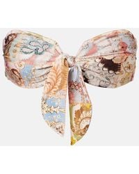 Zimmermann - Daylight Printed Bikini Top - Lyst
