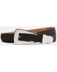 KHAITE - Lucca Suede Belt - Lyst