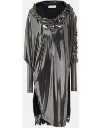 Vivienne Westwood - Draped Lame Midi Dress - Lyst