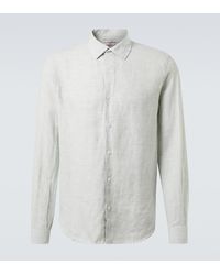 Orlebar Brown - Giles Linen Shirt - Lyst