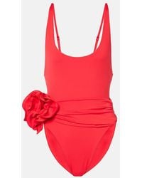 Magda Butrym - Costume Intero Con Applicazione Floreale - Lyst