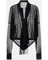 Norma Kamali - Body Oversize En Resille A Noud - Lyst