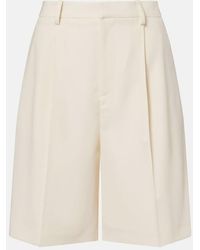 Ralph Lauren - Minetta Wool Gabardine Bermuda Shorts - Lyst