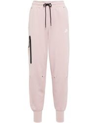 Nike Tech Fleece Cotton-blend Joggers - Pink