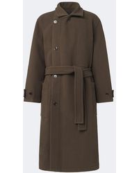Lemaire - Wool Wrap Coat - Lyst