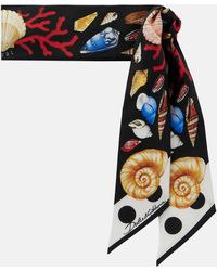 Dolce & Gabbana - Capri Printed Silk Twill Scarf - Lyst