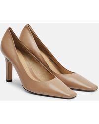 The Row - Carla 80 Leather Pumps - Lyst
