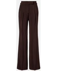 Tom Ford - Pleated High-Rise Wide-Leg Pants - Lyst